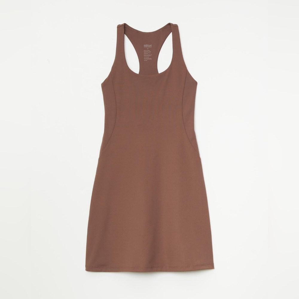EUC Girlfriend Collective Paloma Racerback Dress in Storm Size XS